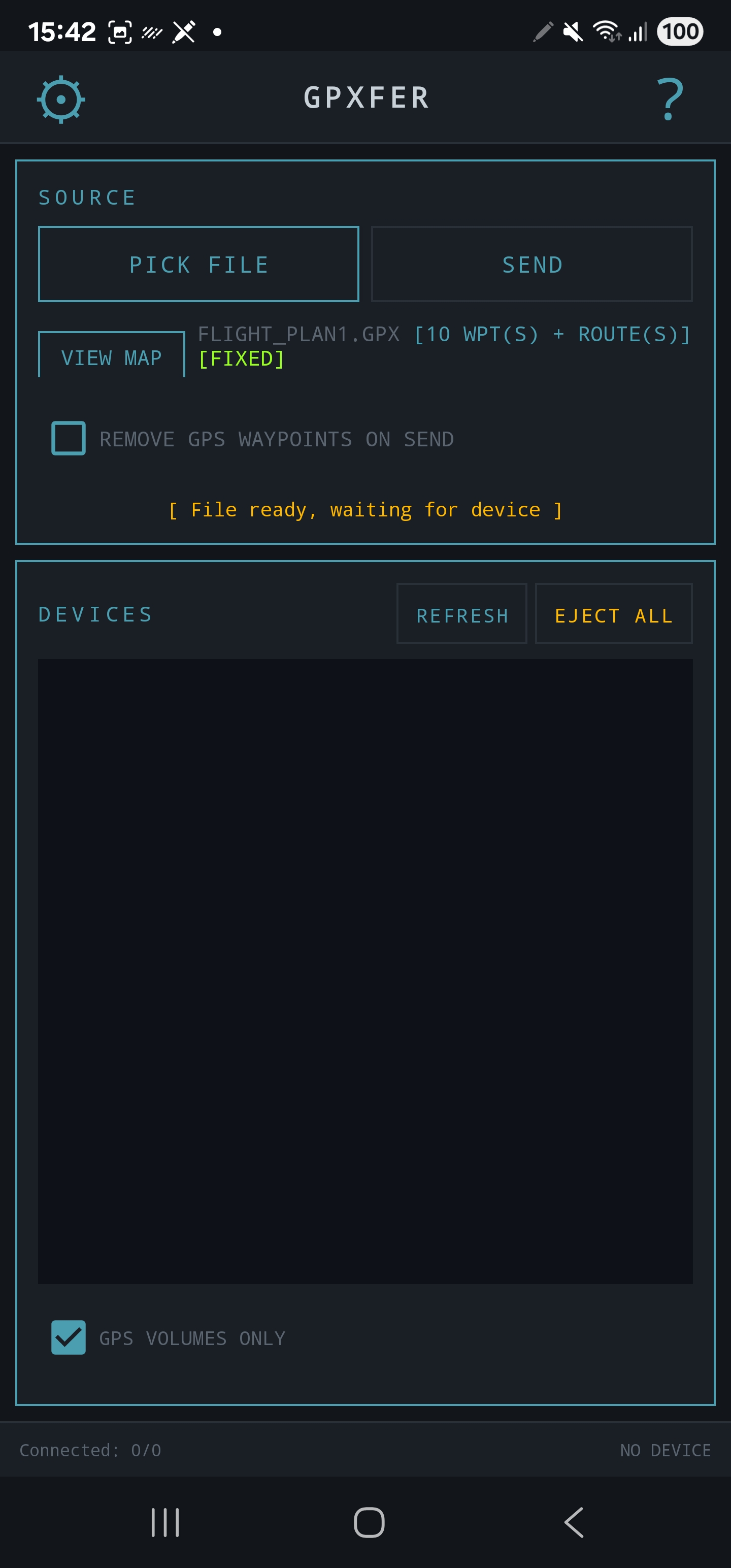 GPX file loaded with auto-fix